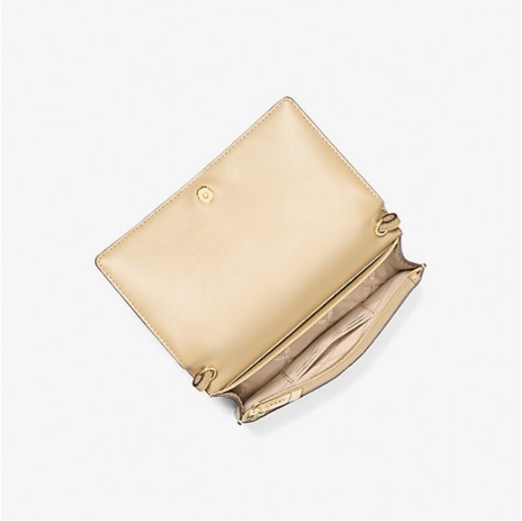 MICHAEL Michael Kors Medium Metallic Crocodile Embossed Leather Crossbod… - Picture 4 of 9